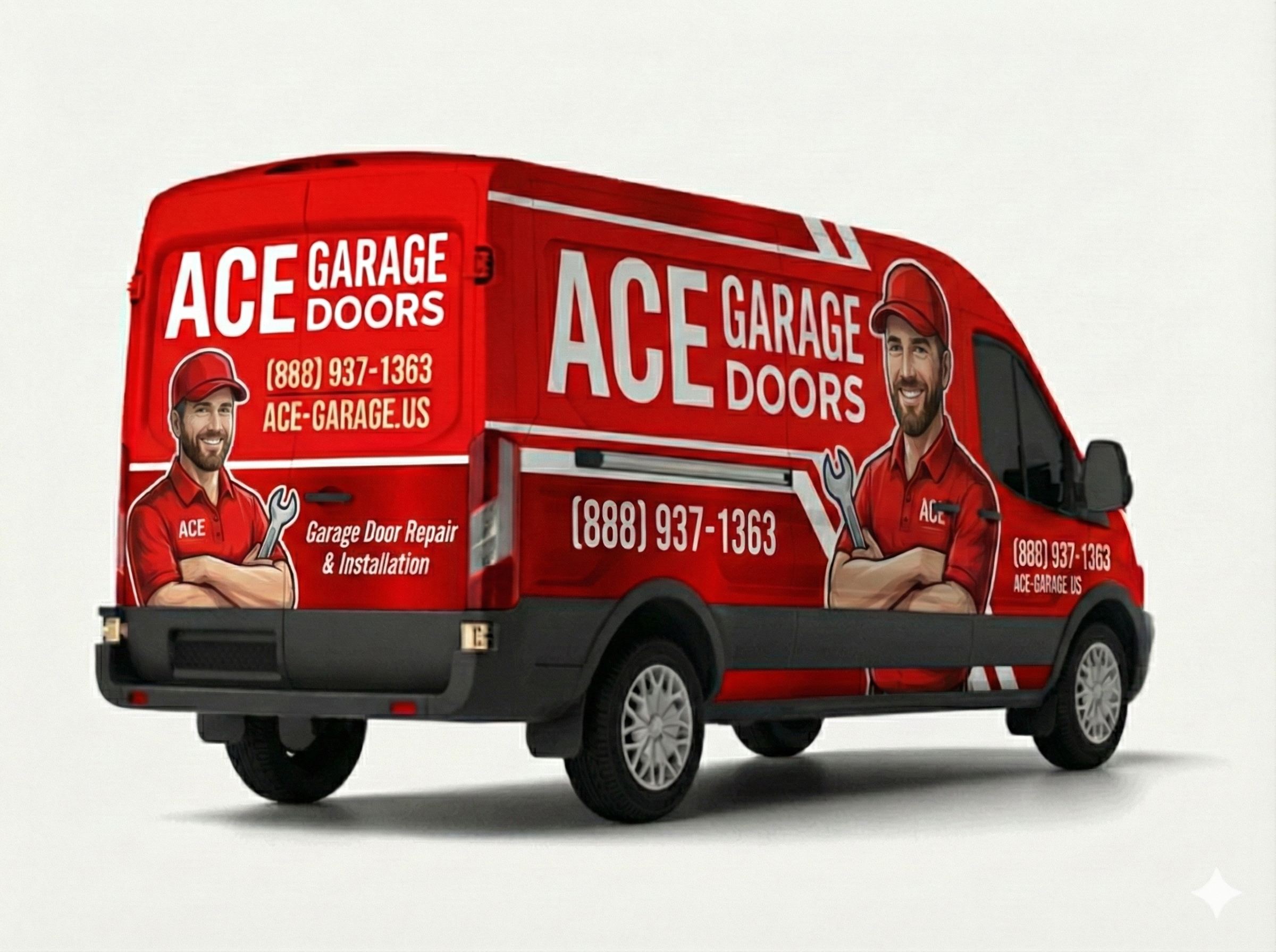 Ace Garage Door Service Van